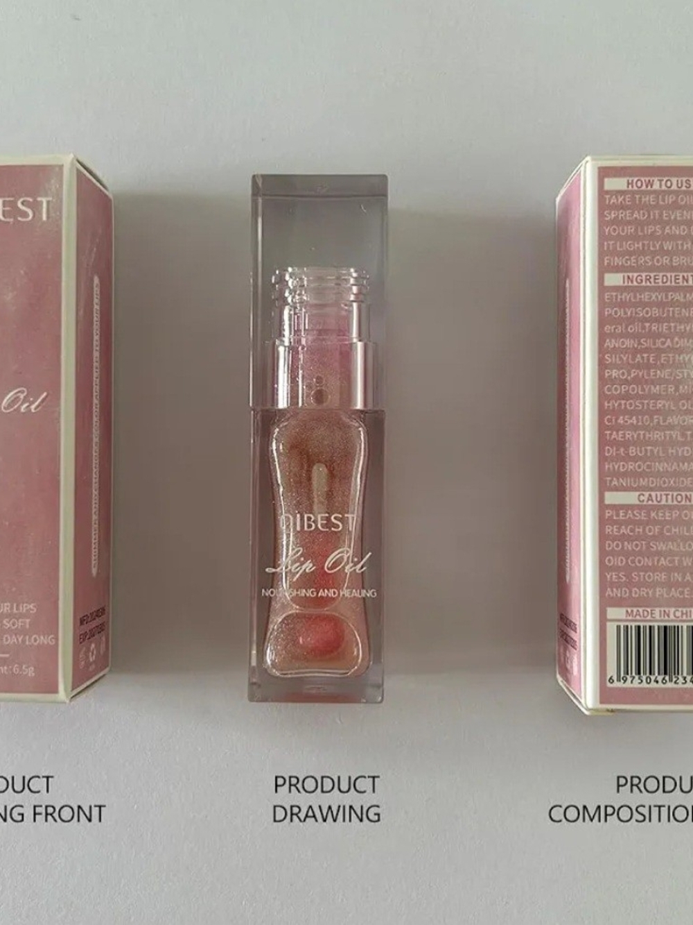 Pink Shimmer Lip Oil - Hydrating Gloss